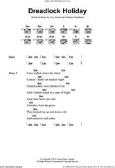 Cover icon of Dreadlock Holiday sheet music for guitar (chords) by 10Cc, Eric Stewart and Graham Gouldman, intermediate skill level