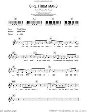 Cover icon of Girl From Mars sheet music for piano solo (chords, lyrics, melody) by Tim Wheeler, intermediate piano (chords, lyrics, melody)