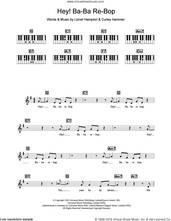 Cover icon of Hey! Ba-Ba-Re-Bop sheet music for piano solo (chords, lyrics, melody) by Lionel Hampton and Curley Hammer, intermediate piano (chords, lyrics, melody)