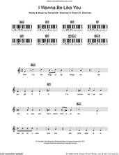 Cover icon of I Wanna Be Like You (from The Jungle Book) sheet music for piano solo (chords, lyrics, melody) by Louis Prima, Richard M. Sherman and Robert B. Sherman, intermediate piano (chords, lyrics, melody)