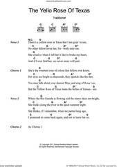 Cover icon of The Yellow Rose Of Texas sheet music for guitar (chords), intermediate skill level