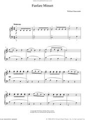 Cover icon of Fanfare Minuet sheet music for piano solo by William Duncombe, classical score, easy skill level