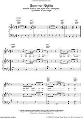 Cover icon of Summer Nights (featuring John Legend) sheet music for voice, piano or guitar by Tiesto, John Legend, John Geiger, John Ryan, Ruth Cunningham and Tijs Verwest, intermediate skill level