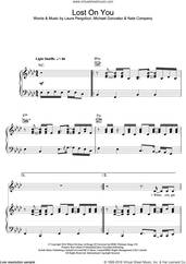 Cover icon of Lost On You sheet music for voice, piano or guitar by LP, Laura Pergolizzi, Michael Gonzalez and Nate Company, intermediate skill level