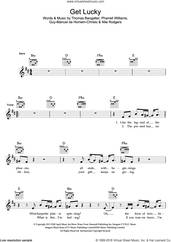 Cover icon of Get Lucky (featuring Pharrell Williams) sheet music for voice and other instruments (fake book) by Daft Punk, Guy-Manuel de Homem-Christo, Nile Rodgers, Pharrell Williams and Thomas Bangalter, intermediate skill level