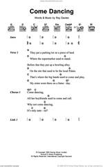Cover icon of Come Dancing sheet music for guitar (chords) by The Kinks and Ray Davies, intermediate skill level