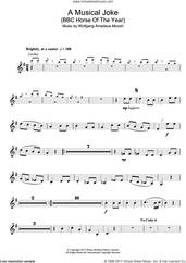 Cover icon of A Musical Joke sheet music for clarinet solo by Wolfgang Amadeus Mozart, intermediate skill level