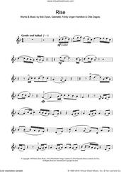 Cover icon of Rise sheet music for violin solo by Gabrielle, Bob Dylan, Ferdy Unger-Hamilton and Ollie Dagois, intermediate skill level