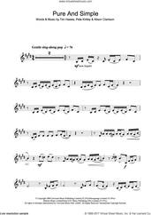 Cover icon of Pure And Simple sheet music for clarinet solo by Hear'Say, Alison Clarkson, Pete Kirtley and Tim Hawes, intermediate skill level