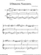 Cover icon of L'Origine Nascosta sheet music for violin solo by Ludovico Einaudi, classical score, intermediate skill level