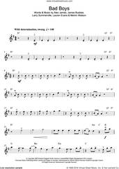 Cover icon of Bad Boys sheet music for violin solo by Alexandra Burke, Alex James, James Busbee, Larry Summerville, Lauren Evans and Melvin Watson, intermediate skill level