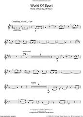 Cover icon of World Of Sport sheet music for clarinet solo by Jeff Wayne, intermediate skill level