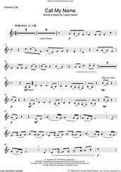 Cover icon of Call My Name sheet music for clarinet solo by Cheryl and Calvin Harris, intermediate skill level