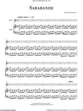 Cover icon of Sarabande sheet music for violin solo by Ludovico Einaudi, classical score, intermediate skill level