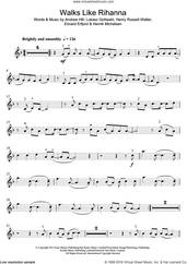 Cover icon of Walks Like Rihanna sheet music for violin solo by The Wanted, Andrew Hill, Edvard Erfjord, Henrik Michelsen, Henry Russell Walter and Lukasz Gottwald, intermediate skill level