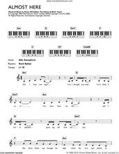 Cover icon of Almost Here sheet music for piano solo (chords, lyrics, melody) by Brian McFadden, Delta Goodrem, Mark Taylor and Paul Barry, intermediate piano (chords, lyrics, melody)