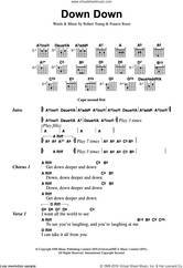 Cover icon of Down Down sheet music for guitar (chords) by Status Quo, Francis Rossi and Robert Young, intermediate skill level