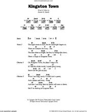 Cover icon of Kingston Town sheet music for guitar (chords) by Lord Creator and Kenrick R. Patrick, intermediate skill level