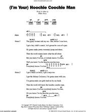 Cover icon of (I'm Your) Hoochie Coochie Man sheet music for guitar (chords) by Muddy Waters and Willie Dixon, intermediate skill level