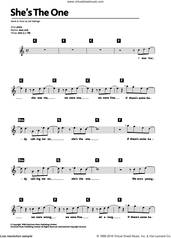Cover icon of She's The One sheet music for piano solo (chords, lyrics, melody) by Robbie Williams and Karl Wallinger, intermediate piano (chords, lyrics, melody)