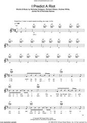 Cover icon of I Predict A Riot sheet music for voice and other instruments (fake book) by Kaiser Chiefs, Andrew White, James Rix, Nicholas Baines, Nicholas Hodgson and Richard Wilson, intermediate skill level