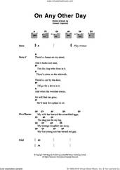 Cover icon of On Any Other Day sheet music for guitar (chords) by The Police and Stewart Copeland, intermediate skill level