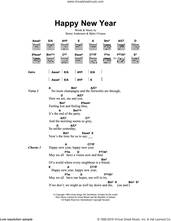 Cover icon of Happy New Year sheet music for guitar (chords) by ABBA, Benny Andersson and Bjorn Ulvaeus, intermediate skill level