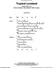 Cover icon of Tropical Loveland sheet music for guitar (chords) by ABBA, Benny Andersson, Bjorn Ulvaeus and Stig Anderson, intermediate skill level