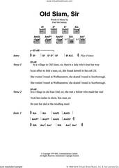 Cover icon of Old Siam, Sir sheet music for guitar (chords) by Wings and Paul McCartney, intermediate skill level