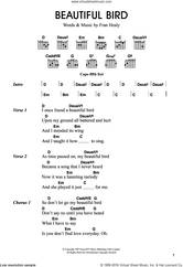 Cover icon of Beautiful Bird sheet music for guitar (chords) by Merle Travis and Fran Healy, intermediate skill level