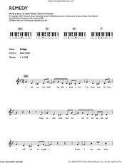 Cover icon of Remedy sheet music for piano solo (chords, lyrics, melody) by Little Boots, Nadir Khayat and Victoria Hesketh, intermediate piano (chords, lyrics, melody)