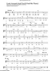 Cover icon of Look Around (And You'll Find Me There) (from Love Story) sheet music for voice and other instruments (fake book) by Francis Lai, Lowell Mark and Norman Simon, intermediate skill level