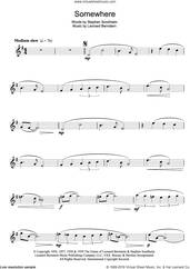 Cover icon of Somewhere (from West Side Story) sheet music for flute solo by Leonard Bernstein, Pet Shop Boys and Stephen Sondheim, intermediate skill level