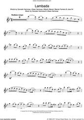 Cover icon of Lambada sheet music for flute solo by Kaoma, Alberto Maravi, Gonzalo Hermosa, Jose Ari, Marcia Ferreira and Ulises Hermosa, intermediate skill level