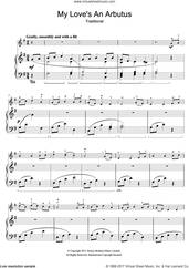 Cover icon of My Love's An Arbutus sheet music for violin solo, intermediate skill level