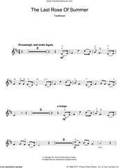 Cover icon of The Last Rose Of Summer sheet music for violin solo, intermediate skill level