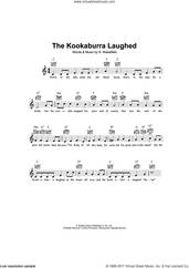 Cover icon of The Kookaburra Laughed sheet music for voice and other instruments (fake book) by S. Wakefield, intermediate skill level