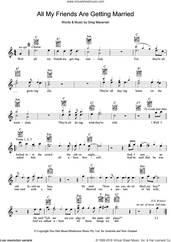 Cover icon of All My Friends Are Getting Married sheet music for voice and other instruments (fake book) by Skyhooks and Gregory MacAinsh, intermediate skill level