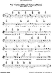 Cover icon of And The Band Played Waltzing Matilda sheet music for voice and other instruments (fake book) by Eric Bogle, intermediate skill level