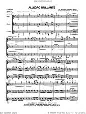 Cover icon of Allegro Brillante (COMPLETE) sheet music for wind trio by Wolfgang Amadeus Mozart and Frank J. Halferty, classical score, intermediate skill level