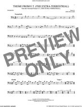 Cover icon of Theme From E.T. (The Extra-Terrestrial) sheet music for trombone solo by John Williams, intermediate skill level