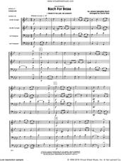 Cover icon of Bach For Brass (COMPLETE) sheet music for brass quartet by Johann Sebastian Bach and David Uber, classical score, intermediate skill level