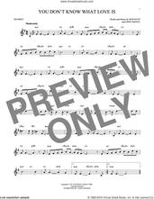 Cover icon of You Don't Know What Love Is sheet music for trumpet solo by Don Raye, Carol Bruce and Gene DePaul, intermediate skill level