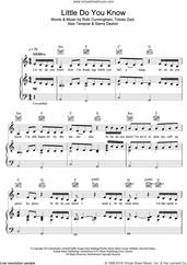 Cover icon of Little Do You Know sheet music for voice, piano or guitar by Alex & Sierra, intermediate skill level