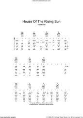 Cover icon of House Of The Rising Sun sheet music for ukulele (chords), intermediate skill level
