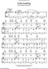 Cover icon of I'd Do Anything (from Oliver!) sheet music for voice, piano or guitar by Lionel Bart, intermediate skill level