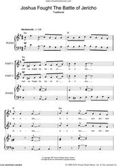 Cover icon of Joshua Fit De Battle Of Jericho (arr. Rick Hein) sheet music for choir  and Rick Hein, intermediate skill level