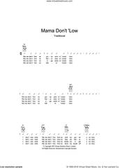 Cover icon of Mama Don't 'low sheet music for ukulele (chords), intermediate skill level