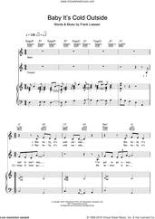 Cover icon of Baby, It's Cold Outside sheet music for voice and piano by Tom Jones, Cerys Matthews and Frank Loesser, intermediate skill level