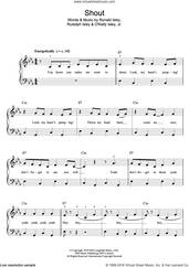 Cover icon of Shout sheet music for piano solo (beginners) by Lulu, Lulu & The Luvvers, The Isley Brothers, Ronald Isley and Rudolph Isley, beginner piano (beginners)